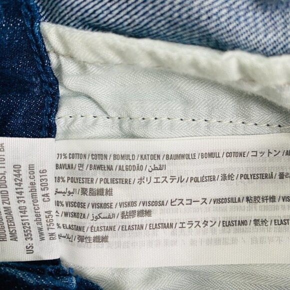 Hollister Tribal Print Jeans Jumpsuit Denim Bib Overall Sz XS - Picture 12 of 14